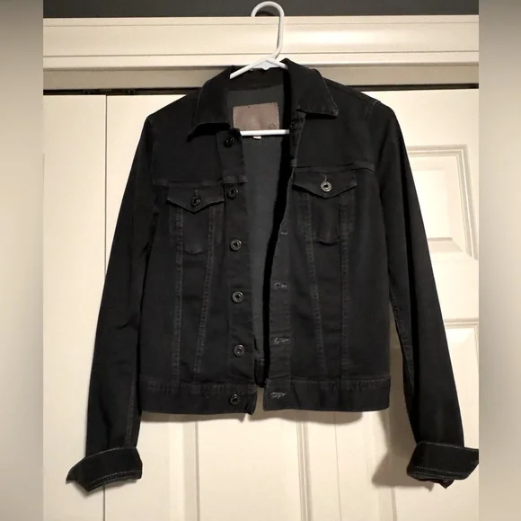 Ag Adriano Goldschmied Jackets Coats Ag Black Jean Jacket